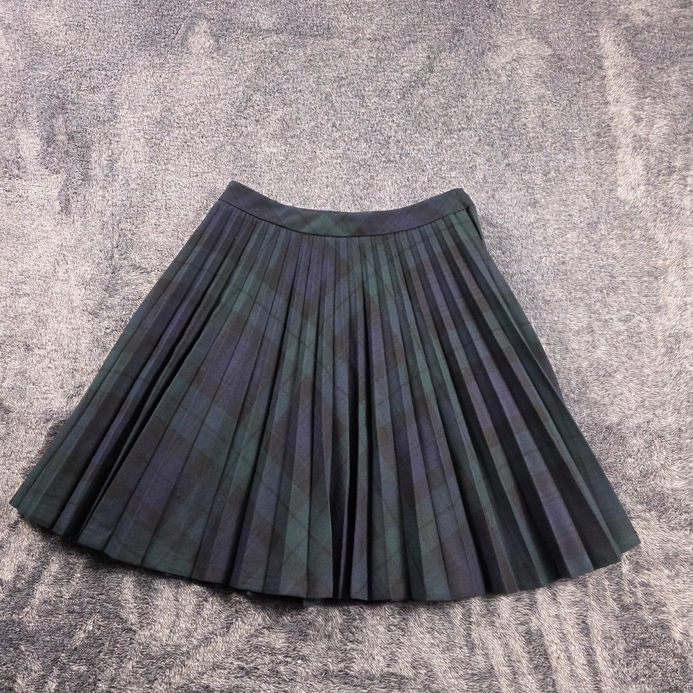 Polo Ralph Lauren Blackwatch Tartan Pleated Girls Skirt Size 5 Preppy Green Blue